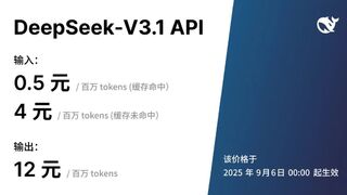 DeepSeek-V3.1 發(fā)布，邁向 Agent 時代的第一步